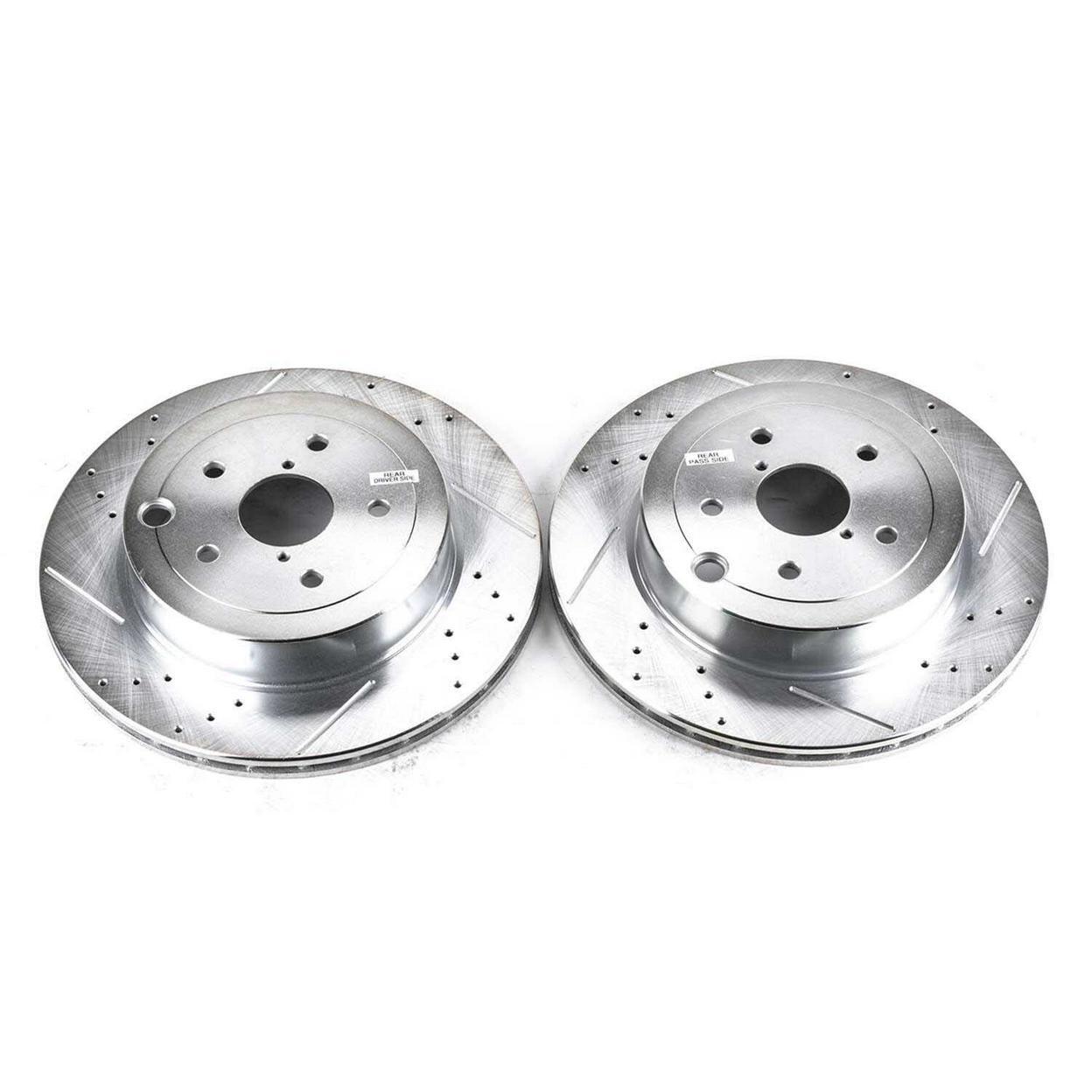 PowerStop Disc Brake Rotor Set – Fits Subaru Impreza 2008-2014, Subaru WRX STI 2