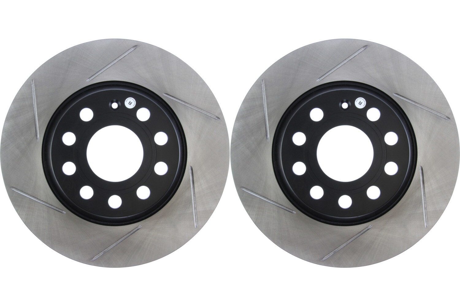 Rear PAIR Stoptech Disc Brake Rotor for 2009-2010 Volkswagen Tiguan (47084)