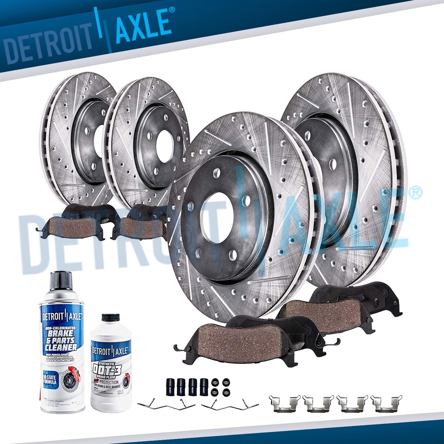 10pc Front Rear Drilled Brake Rotors Brake Pads Kit for 2020-2022 Legacy Outback