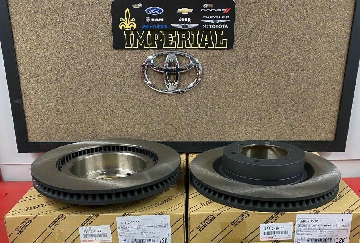 2010-2021 TOYOTA 4RUNNER GENUINE OEM NEW FRONT BRAKE ROTORS 4351260191
