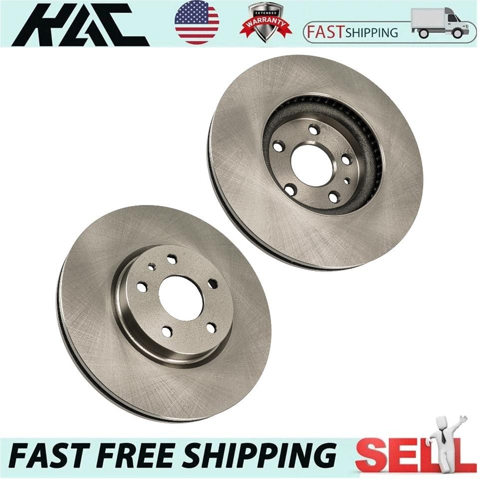 Pair of Front Disc Brake Rotors For 2013-2020 Ford Fusion 54196 681014 DG9Z1125A