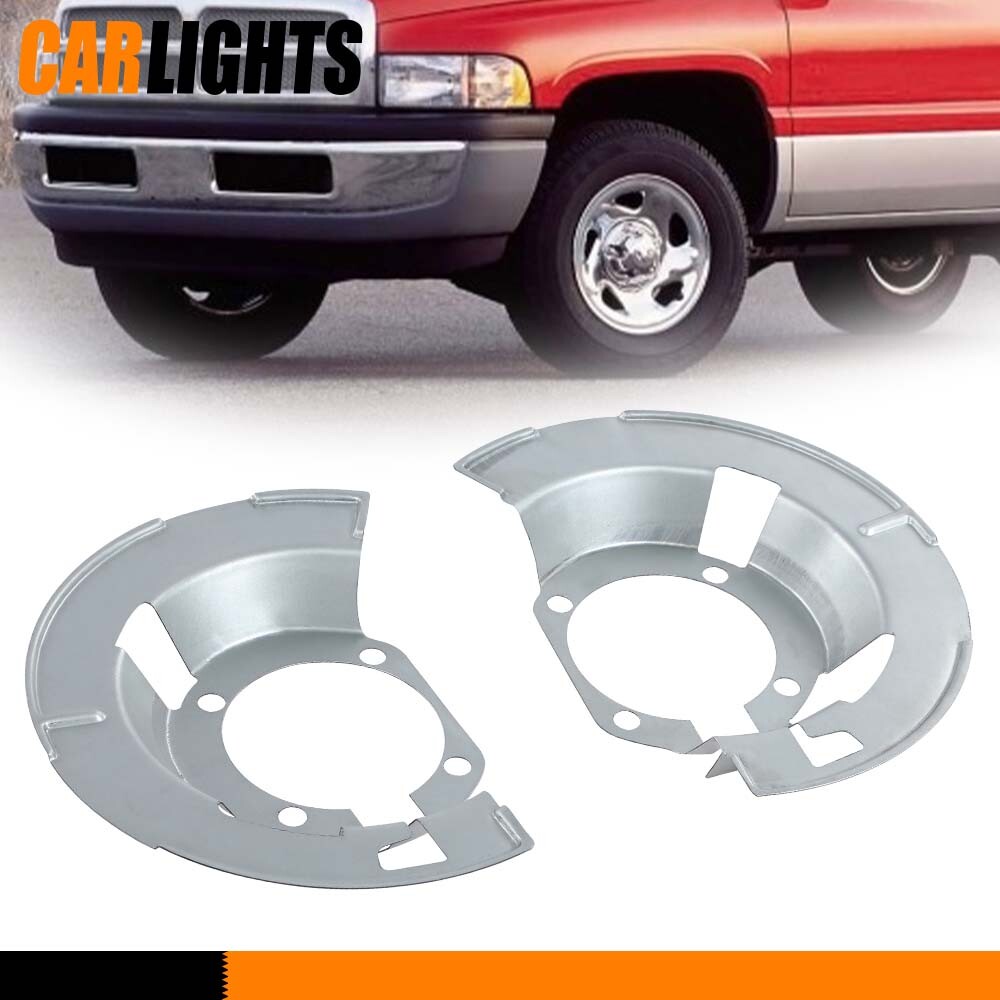 High Quality FRONT BRAKE DUST SHIELD LH & RH Fit For 00-02 Dodge Ram 2500 3500