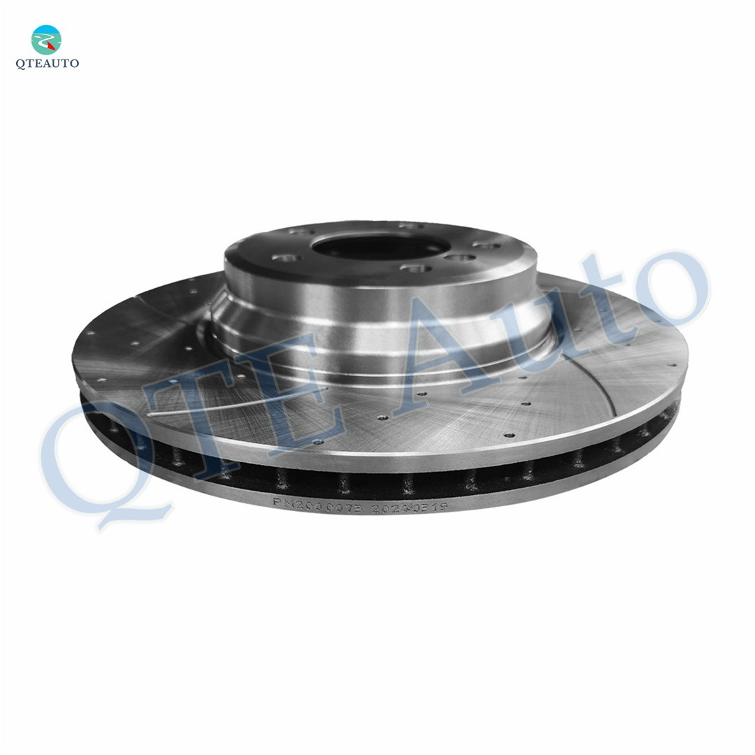 Front Right Drilled Slotted Brake Disc Rotors For 2013-2015 BMW X1
