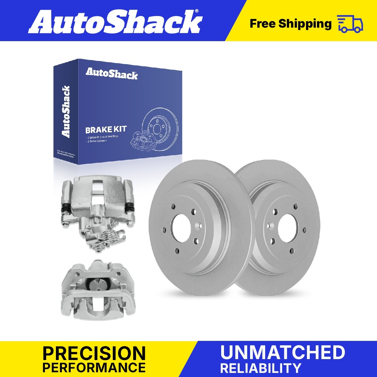 Rear Brake Rotors Calipers for 2013-2019 Ford Explorer 2013-2019 Ford Flex