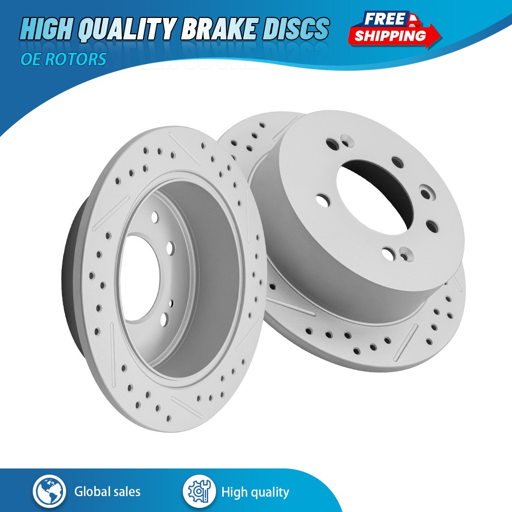 10.31 inch Rear Drilled Disc Brake Rotors for Hyundai Elantra Sedan 2007-2010