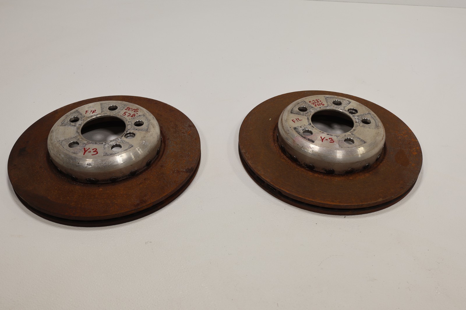 2011-2016 BMW 528i F10 FRONT LEFT & RIGHT SIDE BRAKE ROTOR DISC SET OEM