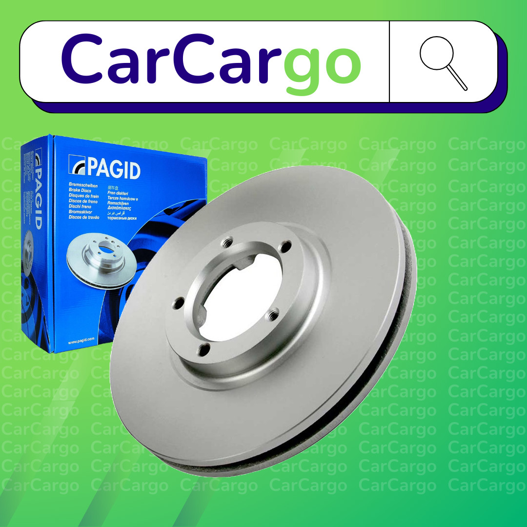 Pagid Vented Front Brake Discs Pair For Ford Transit 2.9 i 1991-1994 254 mm