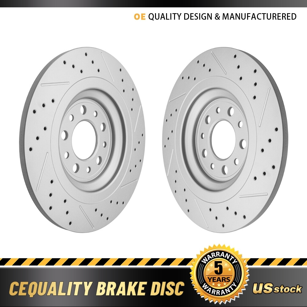 Rear Drilled Brake Rotors For Jeep Cherokee 2014 2015 2016 2017 2018 2019 – 2021