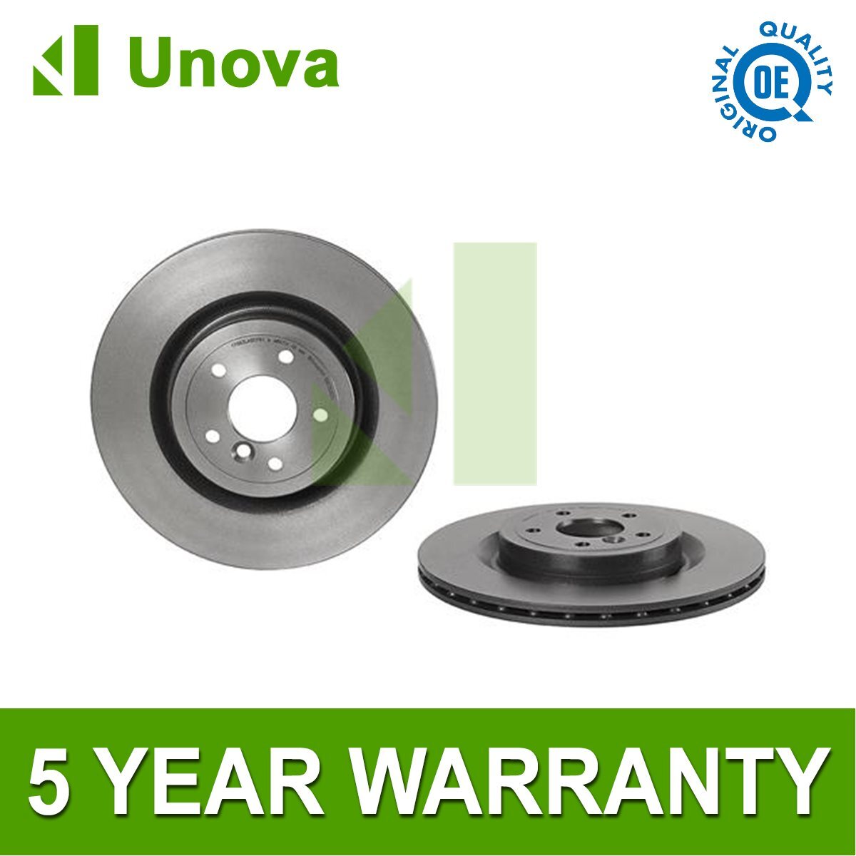 Brake Discs Rear Unova Fits Jaguar XE 2015- XF 2015- 2.0 D 3.0 #2 T4N1744