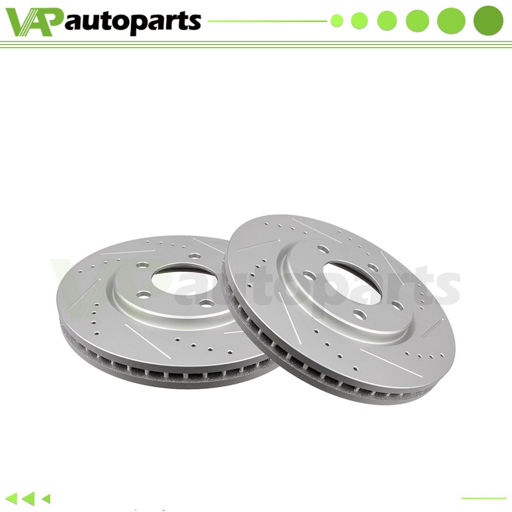 Drilled Front Brake Discs Rotors Kit For Chrysler Town & Country Dodge Caravan