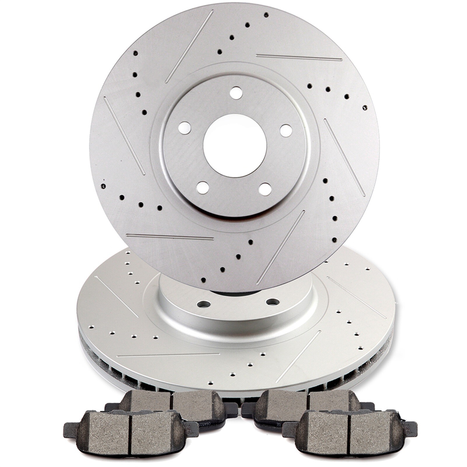 Drill Front Brake Pads And Rotors For Infiniti EX35 G37 Base 3.5L 2009-12 320mm