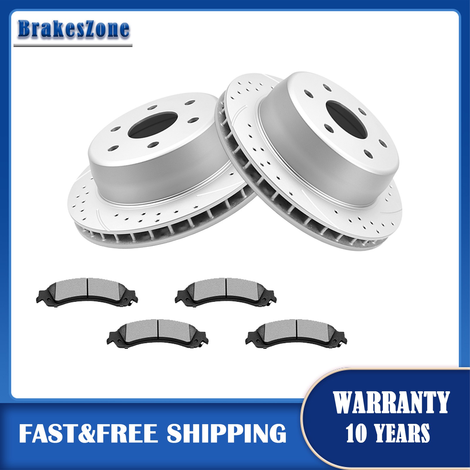 REAR (330mm) Brake Rotors Pads for Cadillac Escalade ESV 03-2006 EXT 2002-2006