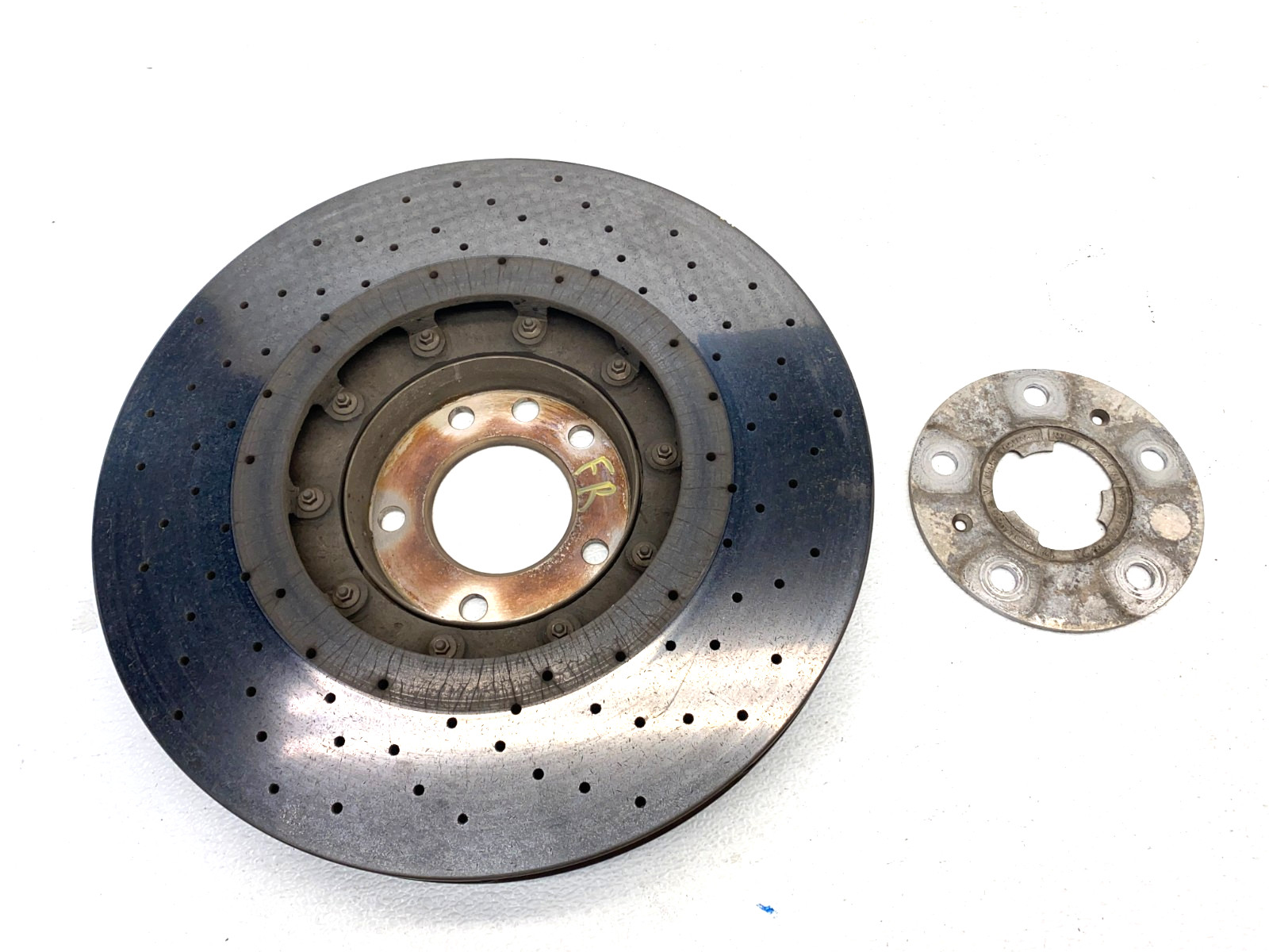 13 14 PORSCHE CAYENNE GTS FRONT RIGHT CARBON CERAMIC BRAKE ROTOR OEM C0.08