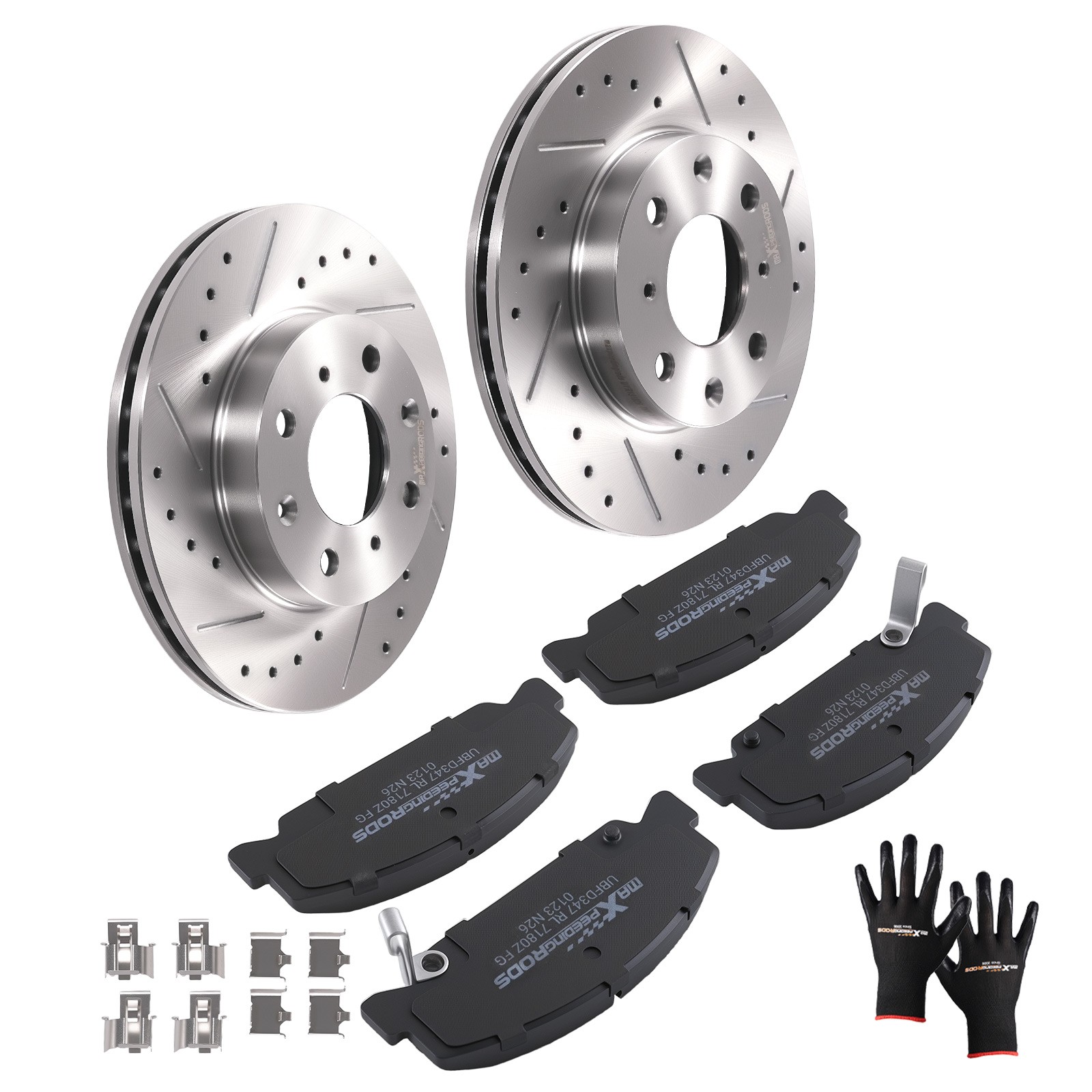 Front Brake Rotors and Pads Kit for Honda Civic Del Sol 1993-97/Civic 1990-2000