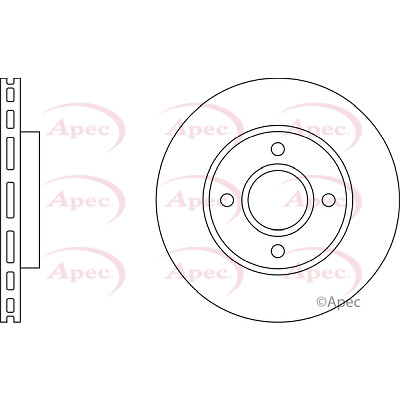 Apec Front Brake Disc DSK815 – BRAND NEW – GENUINE – 5 YEAR WARRANTY