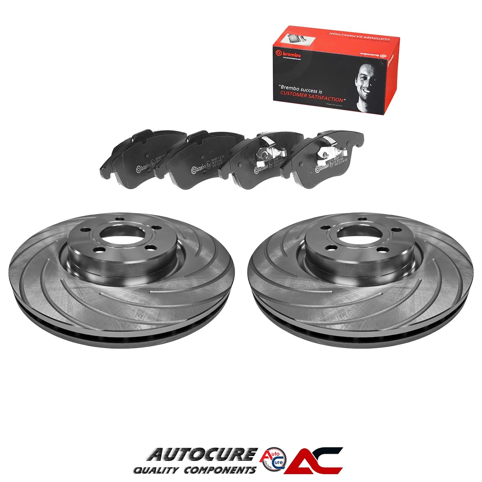 FOR FORD MONDEO TDCI MK5 2.0 2014-2017 300mm FRONT BRAKE DISCS & BREMBO PADS