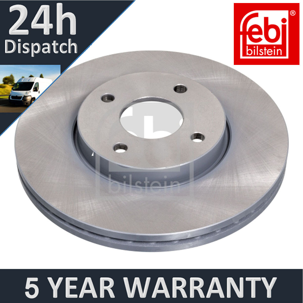 Fits Ford Fiesta 2005-2008 2.0 Febi Front Brake Discs 1445625