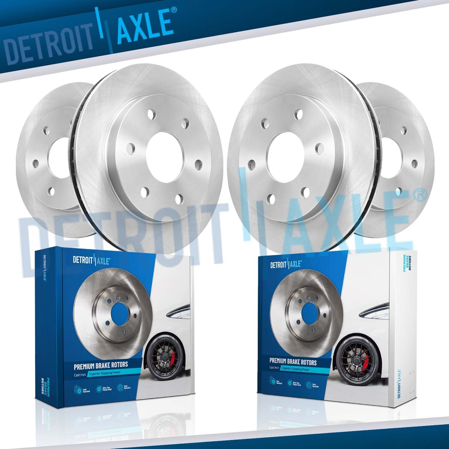 All 4 Front & Rear Brake Rotors for 2010 2011 2012 2013 – 2018 GX460 4Runner