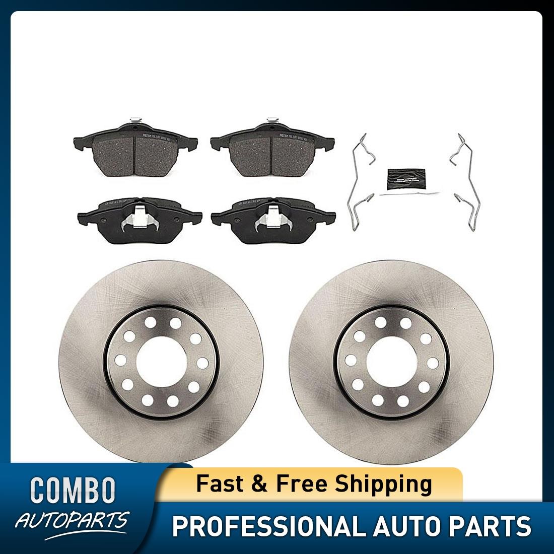 Front Disc Brake Pad Set Disc Brake Rotor fits Audi A4 1996-1999 1997 Audi A4