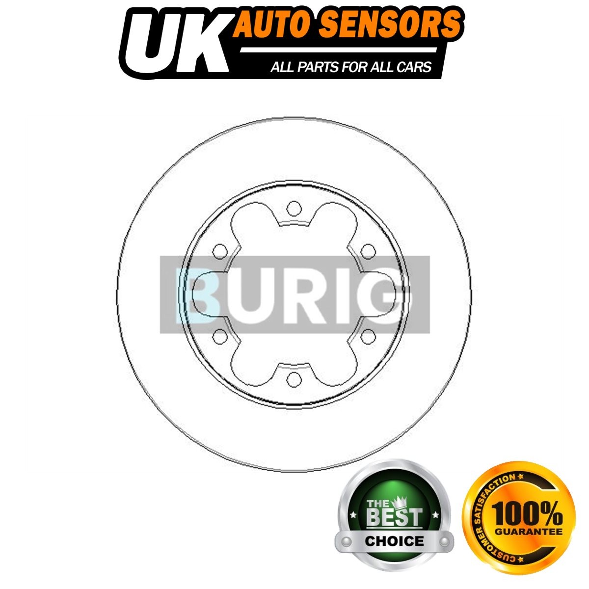 Fits Ford Transit 2013- 2.0 D 2.2 dCi + Other Models Brake Disc Rear AST