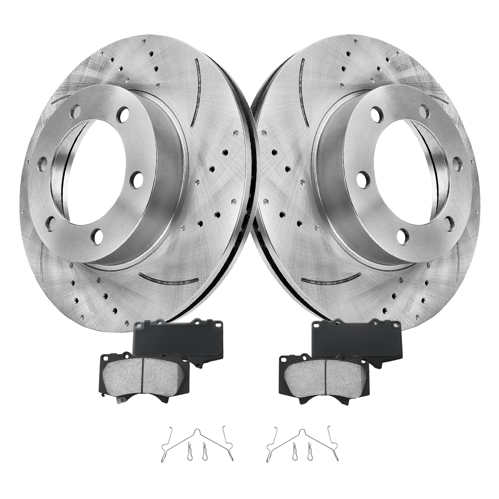 Front Brake Rotors Brake Pads for 2001 2002-2007 Toyota Sequoia 2000-2006 Tundra