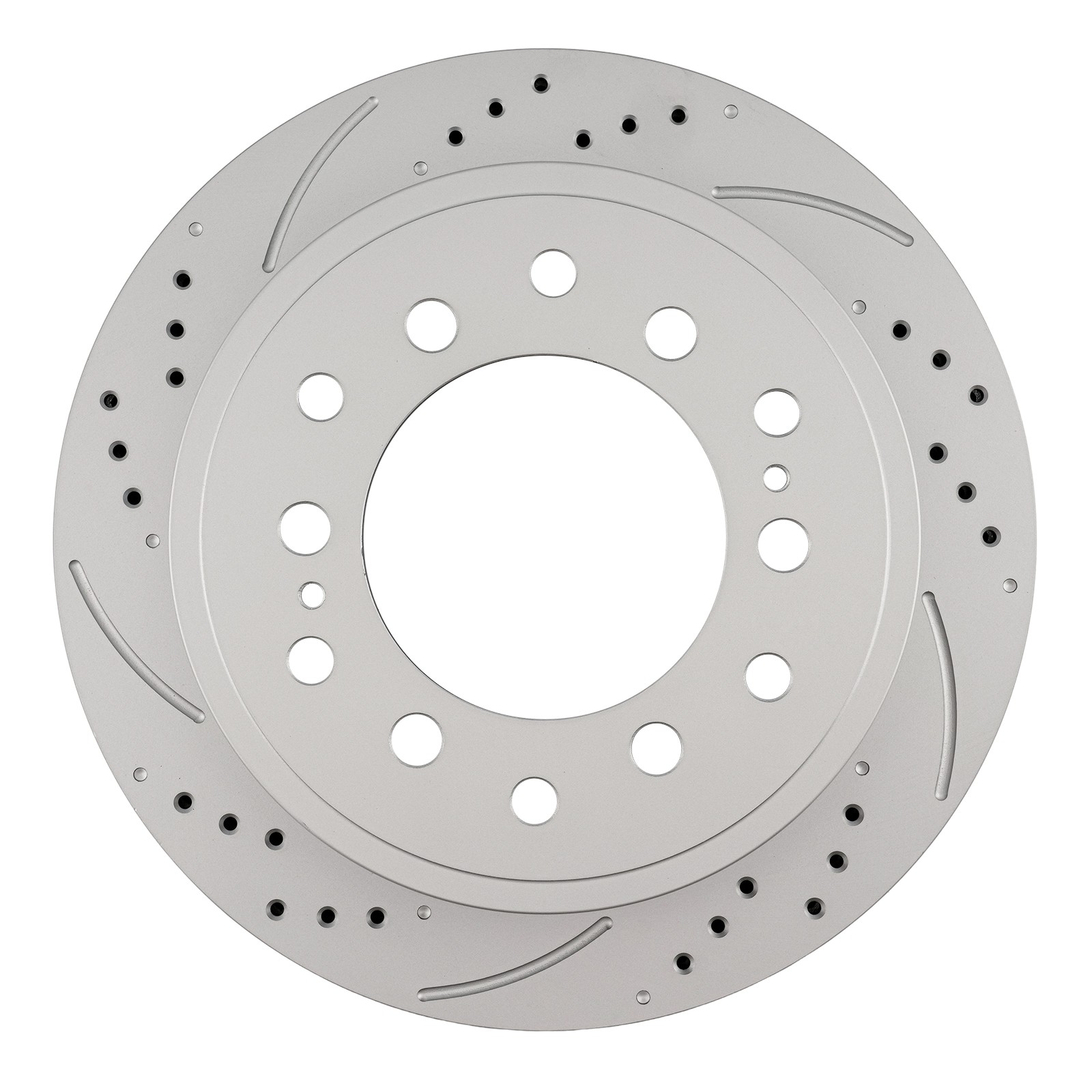 2x Rear Drilled Slotted Brake Rotors For Toyota Sequoia 01-07 FJ Cruiser 07-09