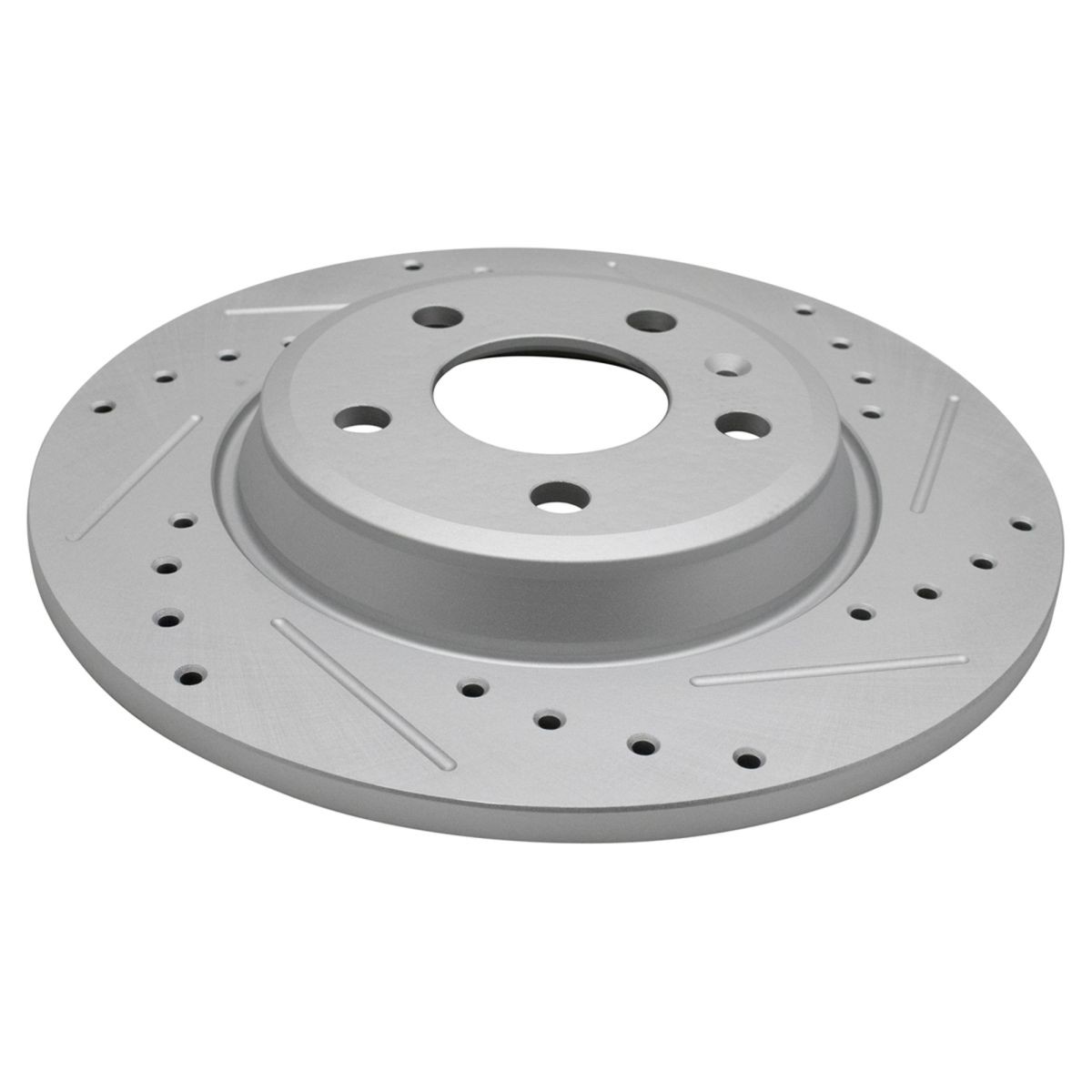 TRQ Front & Rear Performance Drilled Slotted Rotor & Posi Ceramic Brake Pad Kit