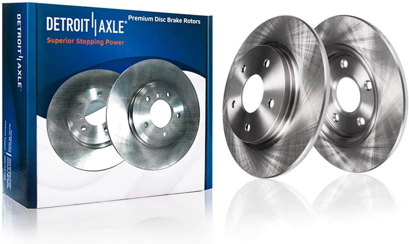 Rear Rotors Brake Pads Left Caliper for Ford Freestyle Taurus X Mercury Montego