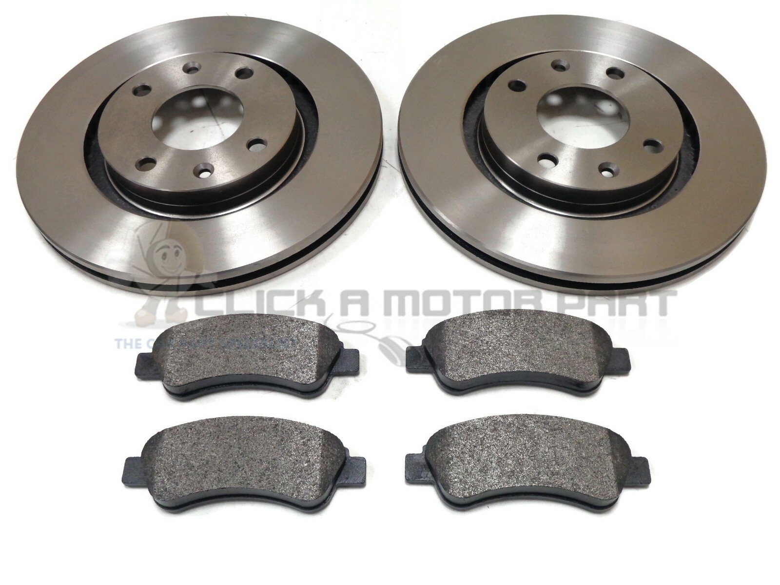 CITROEN C4 VTR VTR+ MK1 FRONT 2 BRAKE DISCS AND PADS 04-10 (CHECK SIZE 266MM)