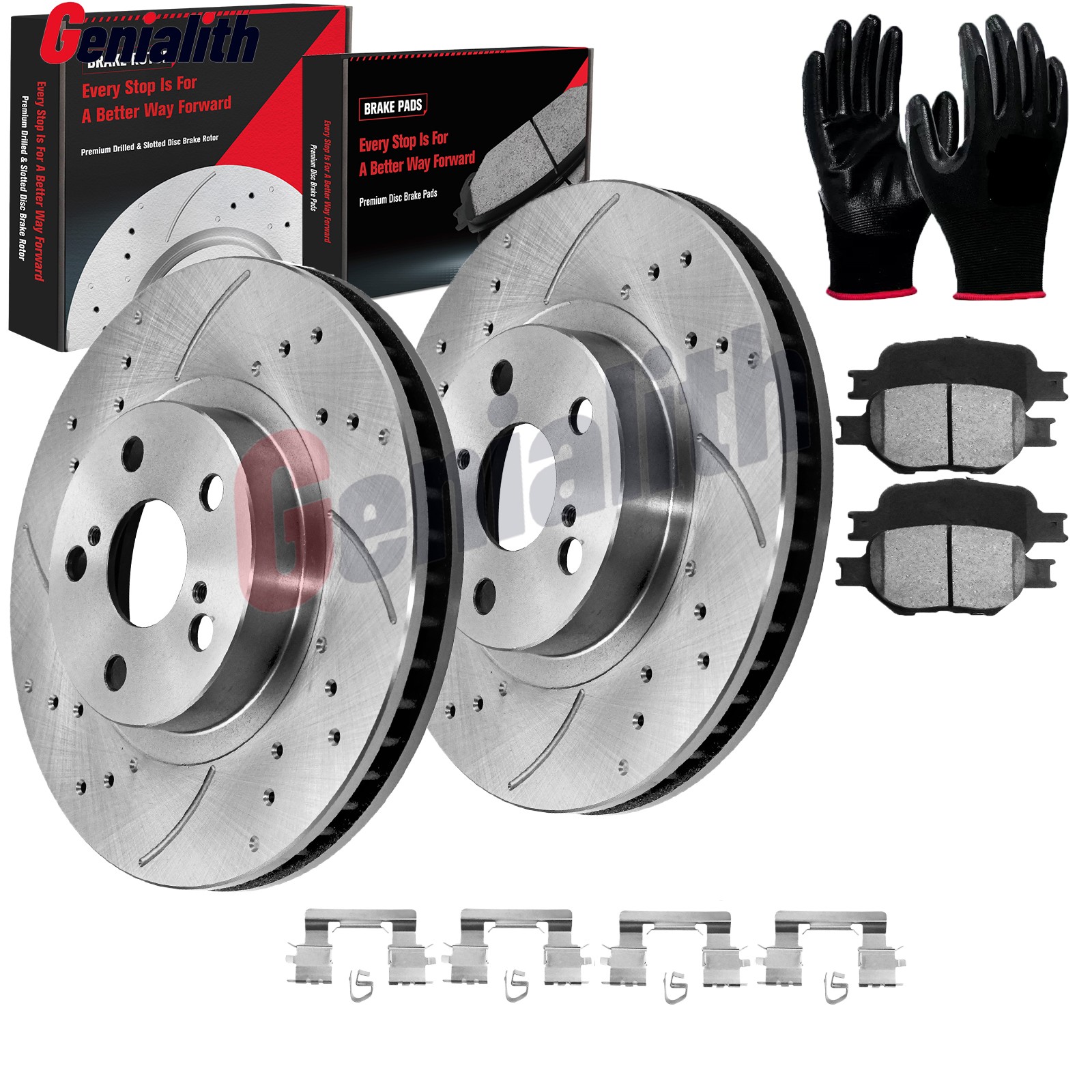 Front Drilled Slotted Brake Rotors Ceramic Pads for 2000 2001-2005 Toyota Celica