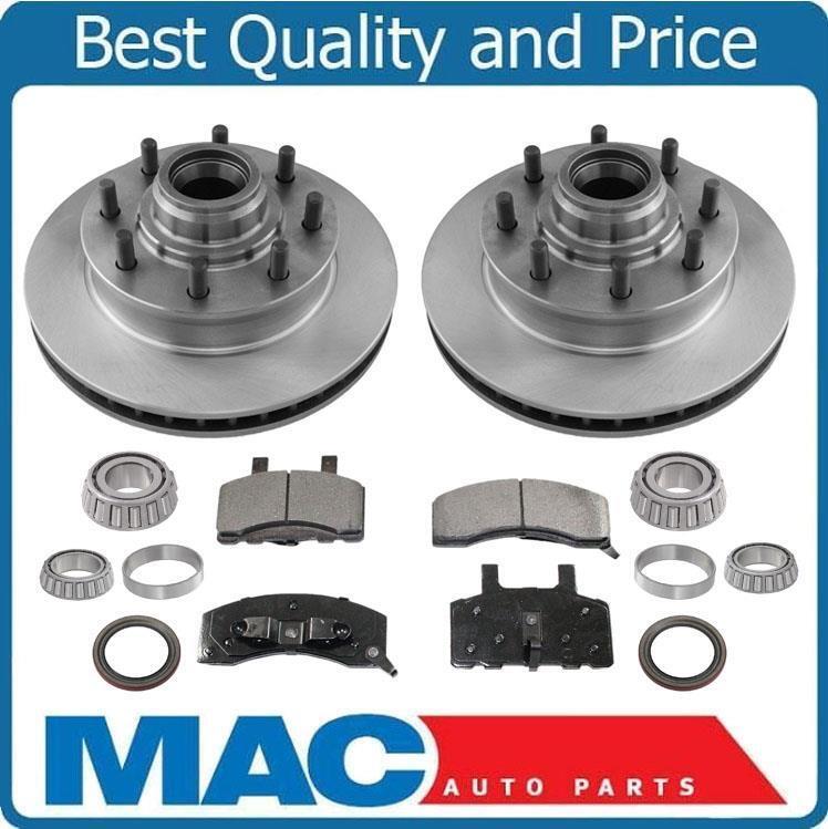 AP Front Rotors Brake Pads Bearings Seal Chevrolet Express 2500HD 8 Lug 96-02