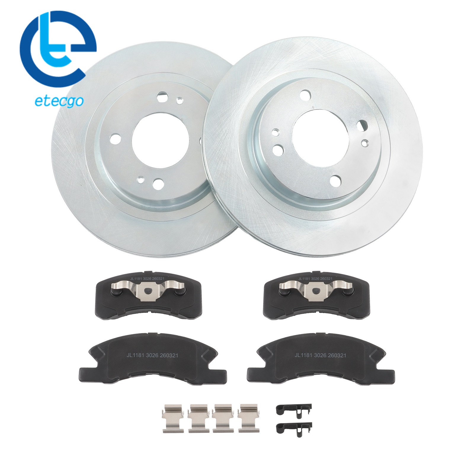 For Mitsubishi Mirage 2017 2018 2019-2022 Front Disc Brake Rotors & Ceramic Pads