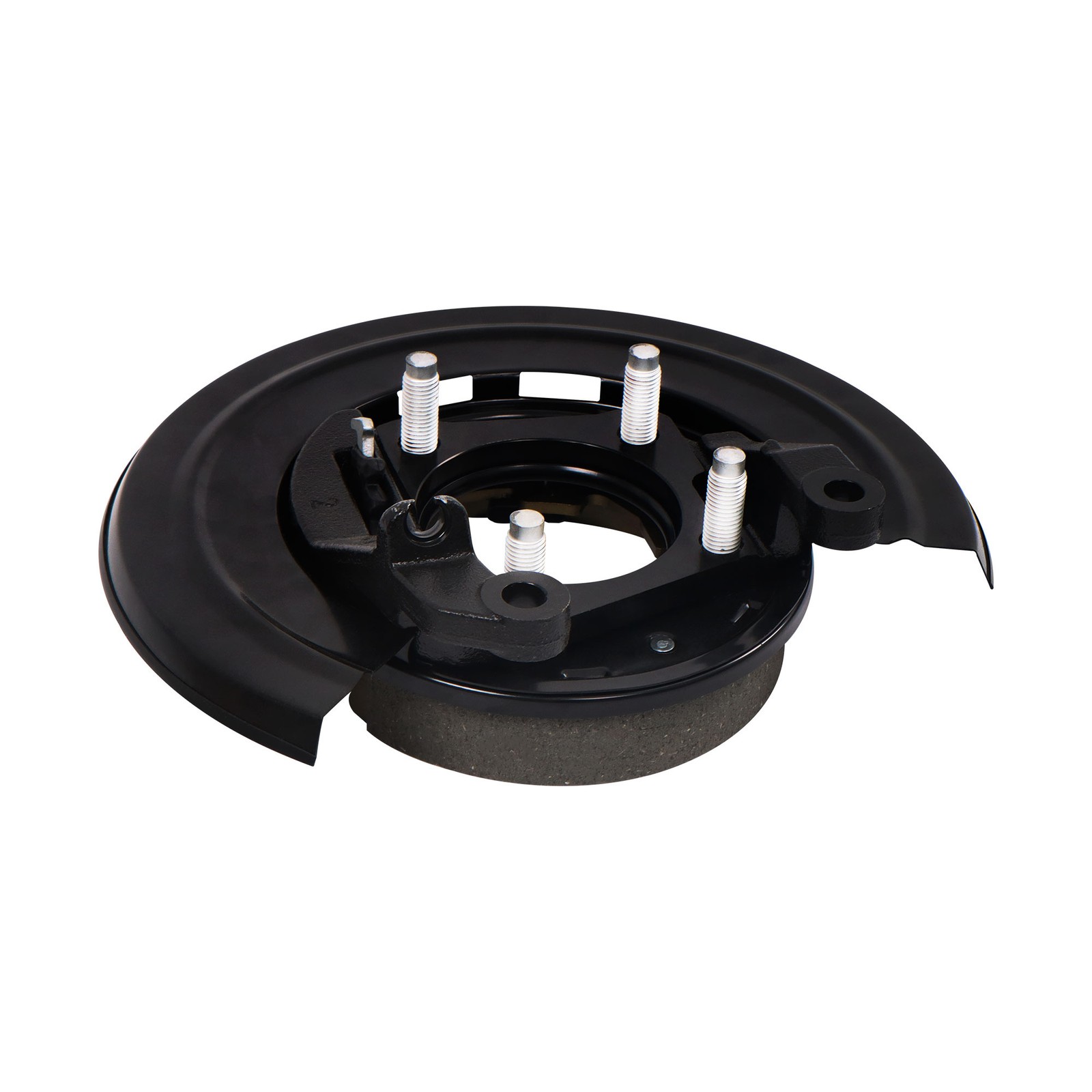 Rear Left Parking Brake Assy w/ Loaded Backing Plate for Ford F-250 Super Duty