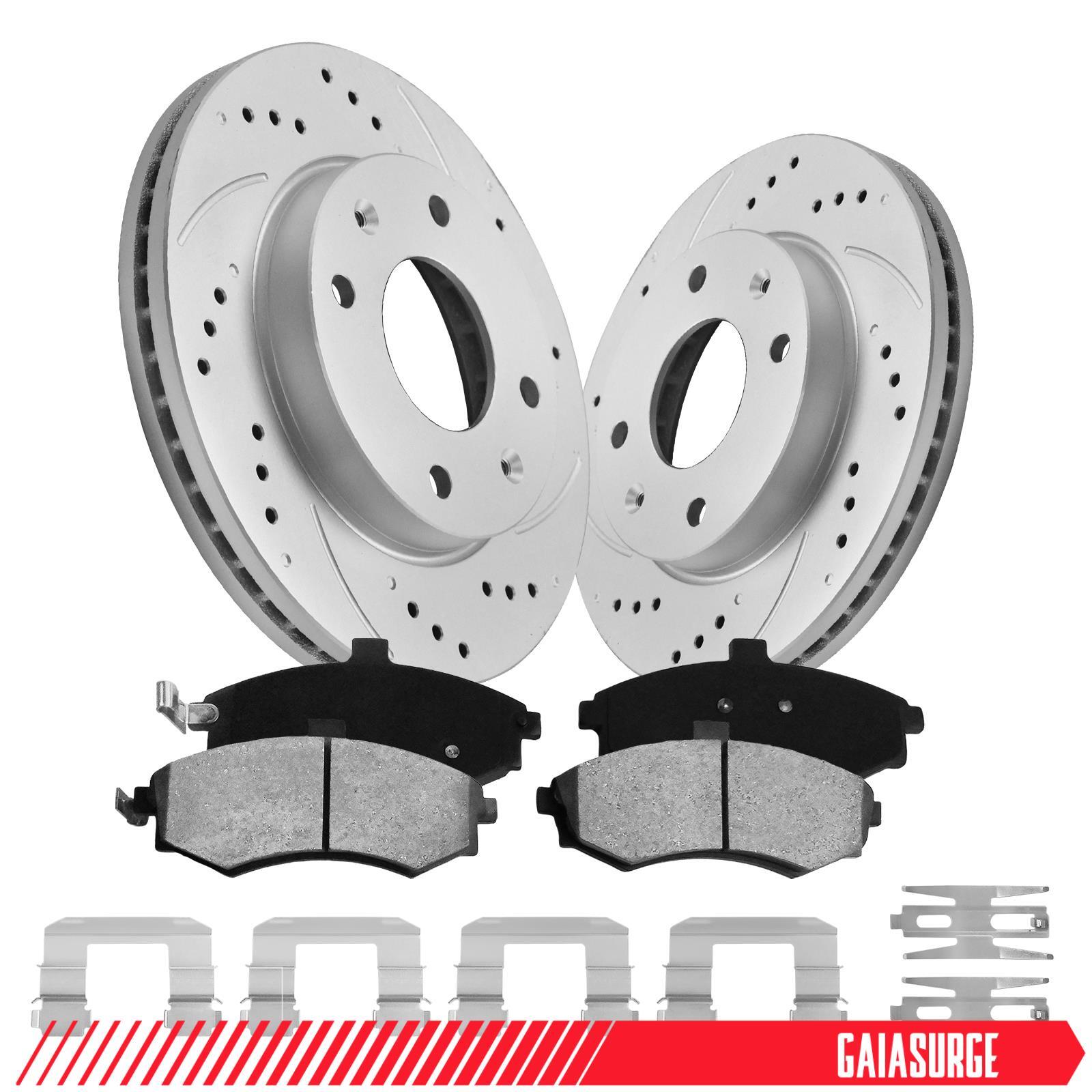 257mm Front Disc Brake Rotors & Ceramic Pads for Hyundai Elantra 2002-2005 2.0L