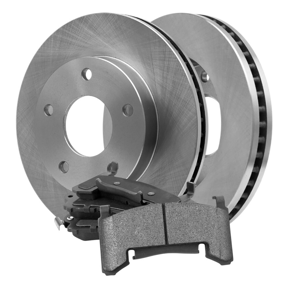 Front Vented Brake Rotors & Ceramic Pads For Chevrolet Blazer, GMC Sonoma; 267mm