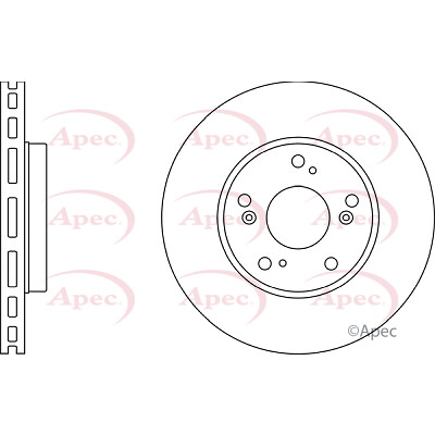 Apec Front Brake Disc DSK2394 – BRAND NEW – GENUINE – 5 YEAR WARRANTY