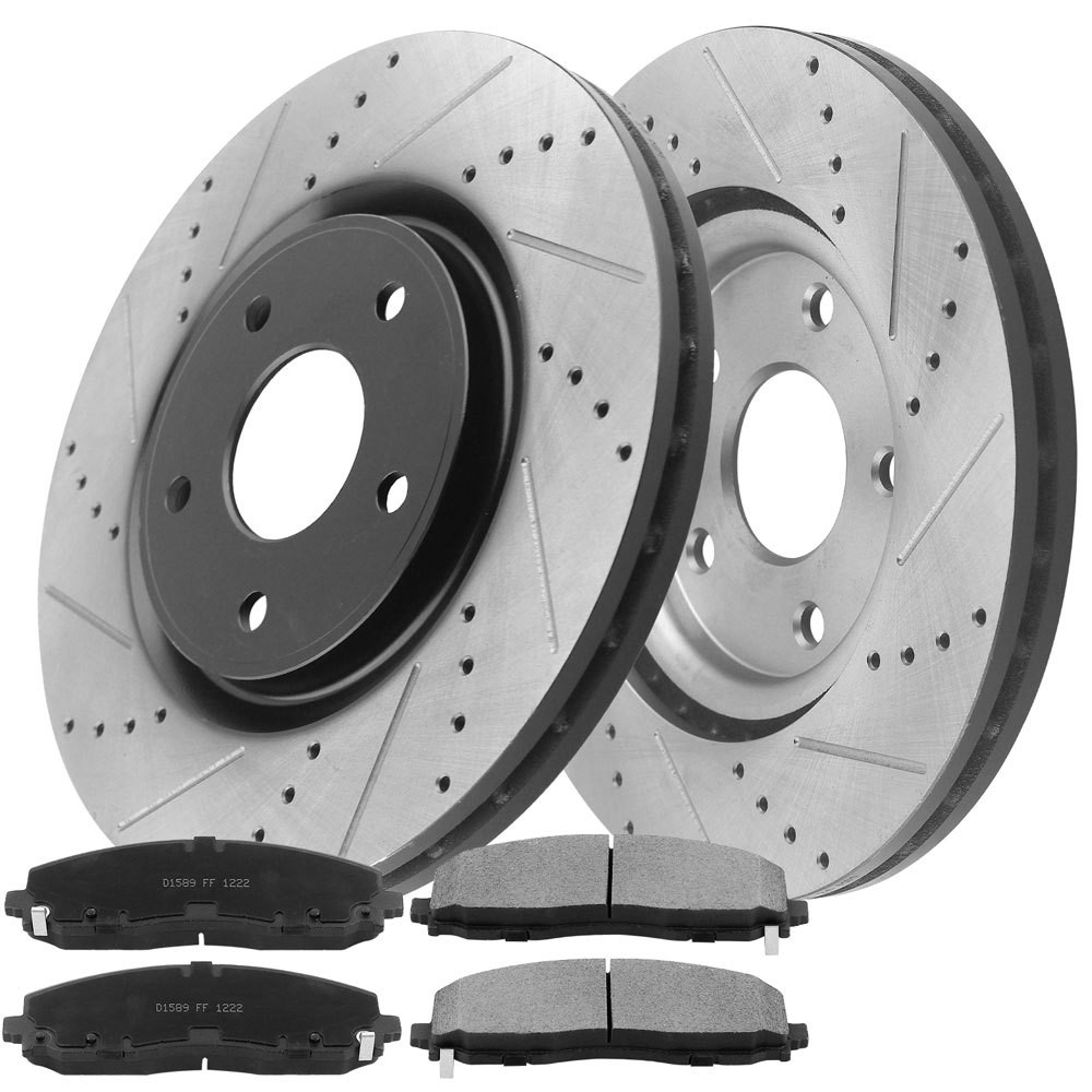 For Dodge Grand Caravan Brake Rotors with Pads Front 2012-2020 5 Lugs 330mm