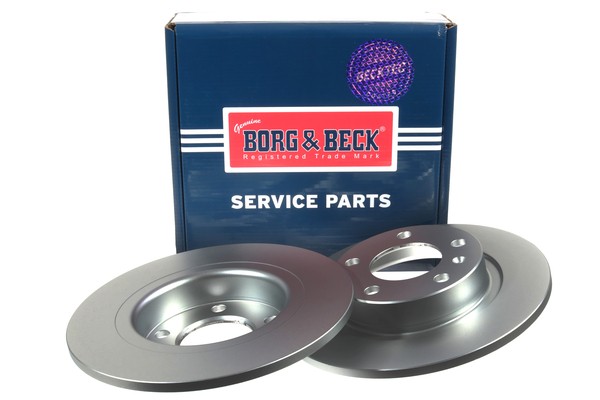 2x Brake Discs Pair Solid fits OPEL CORSA D, E 1.6 Rear 2006 on 264mm Set B&B