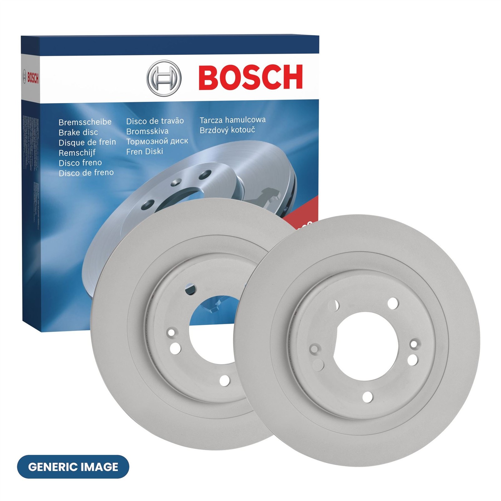 2x BOSCH 0986479442 Brake Disc Rear 320mm Diameter 78.8mm Height Fits BMW X5 X6