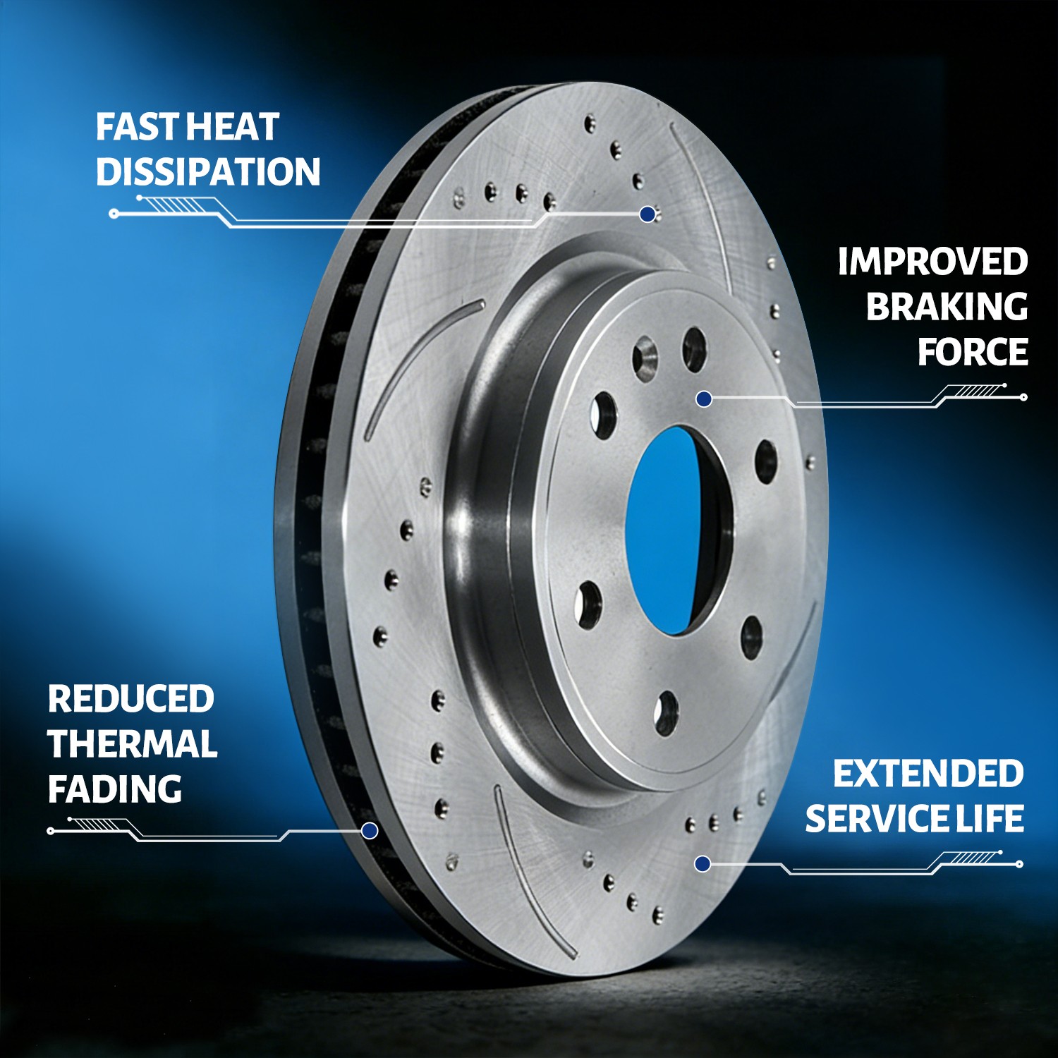 Rear Brake Rotors Ceramic Pads for Nissan Murano Pathfinder INFINITI QX60