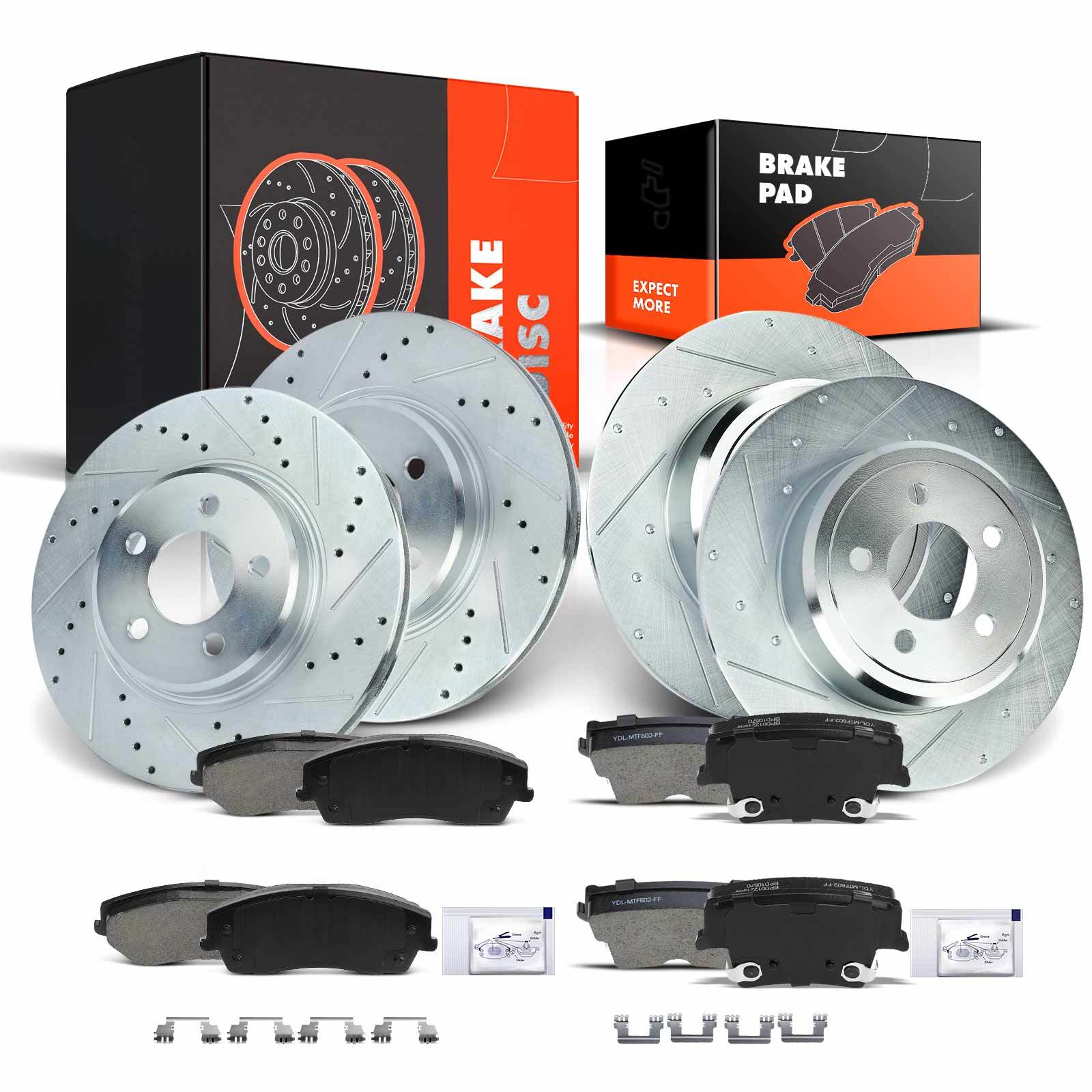 New Drilled Brake Rotors for Chrysler 300 Dodge Charger Challenger Front & Rear
