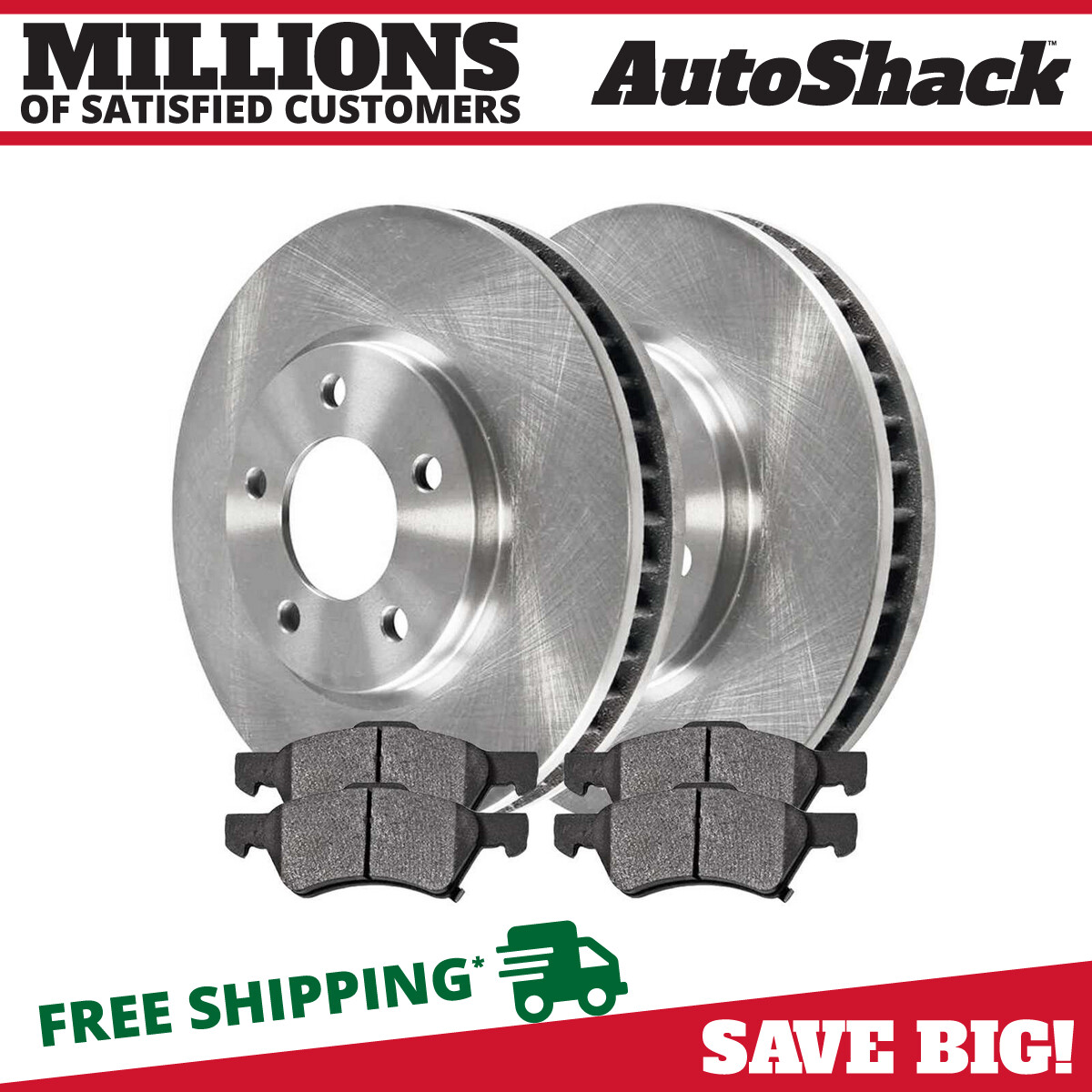 Front Brake Rotors & Pads for Dodge Grand Caravan Chrysler Town & Country 3.8L