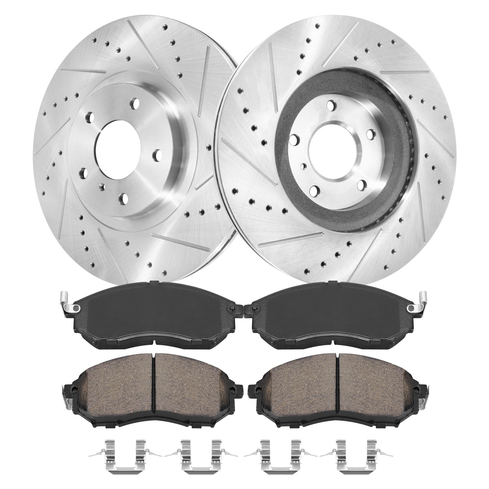 12.6″ Front Drilled Rotors+Brake Pads for Nissan 350Z 370Z Infiniti G35 G37 US