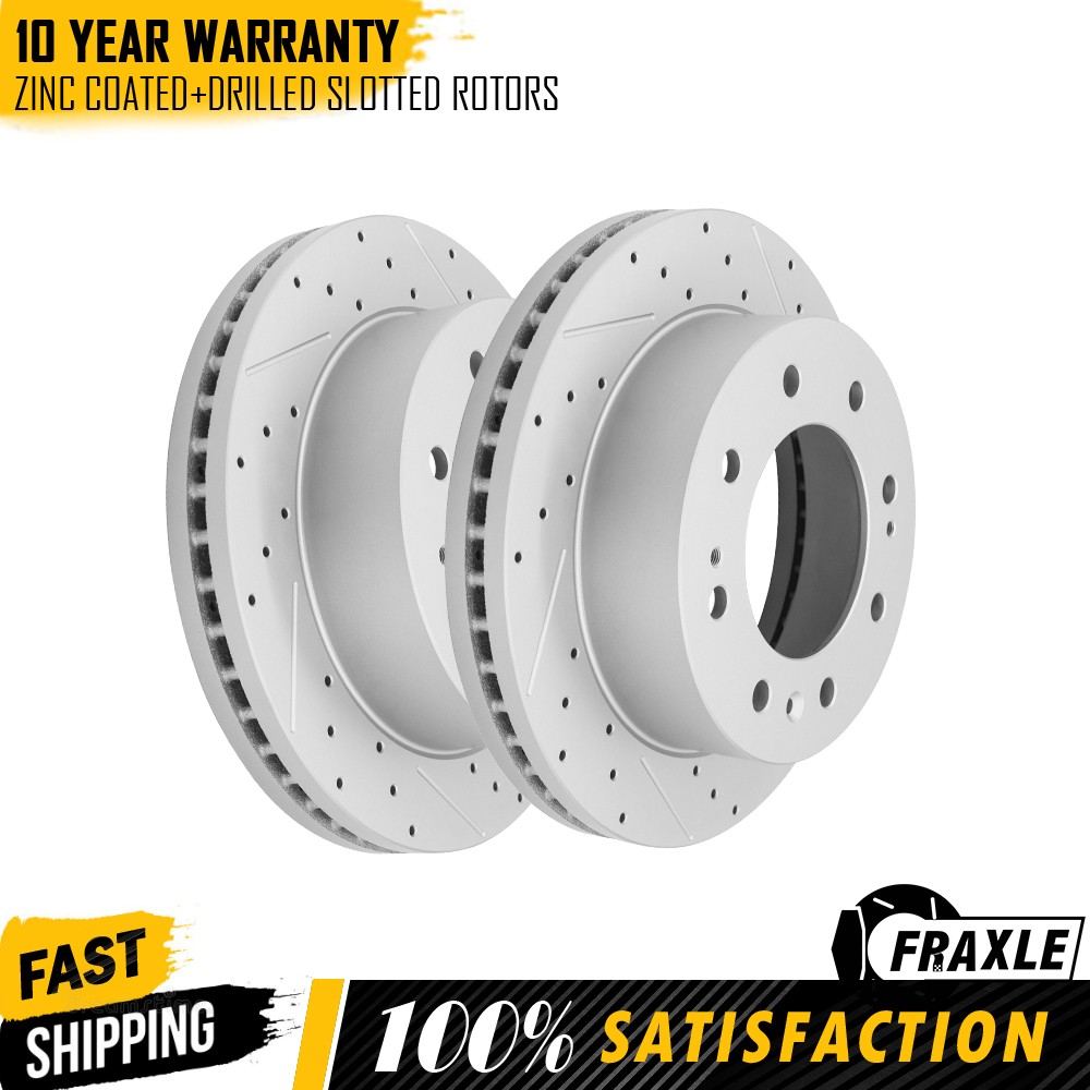 2PCS Front Brake Rotors Kit for GMC Sierra Chevy Silverado Suburban 2500 3500 HD