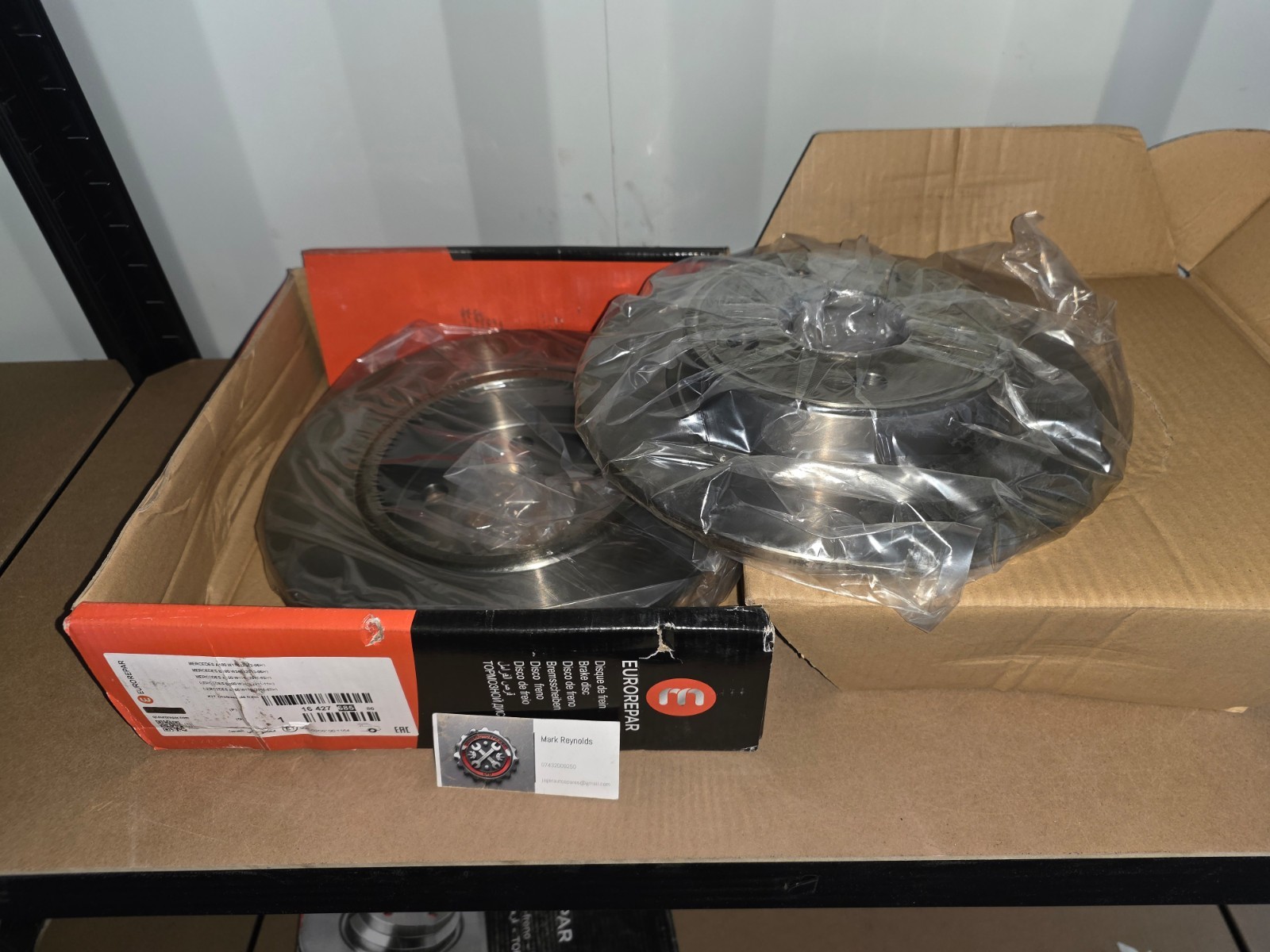 Eurorepar Mercedes-Benz A B CLA Class 11 – 19 Rear Brake Discs Set 1642768580