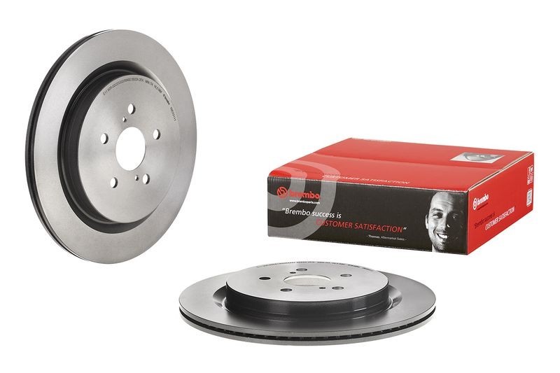 2X Brembo 09.E031.11 Rear Vented Brake Discs Fits Lexus Rx