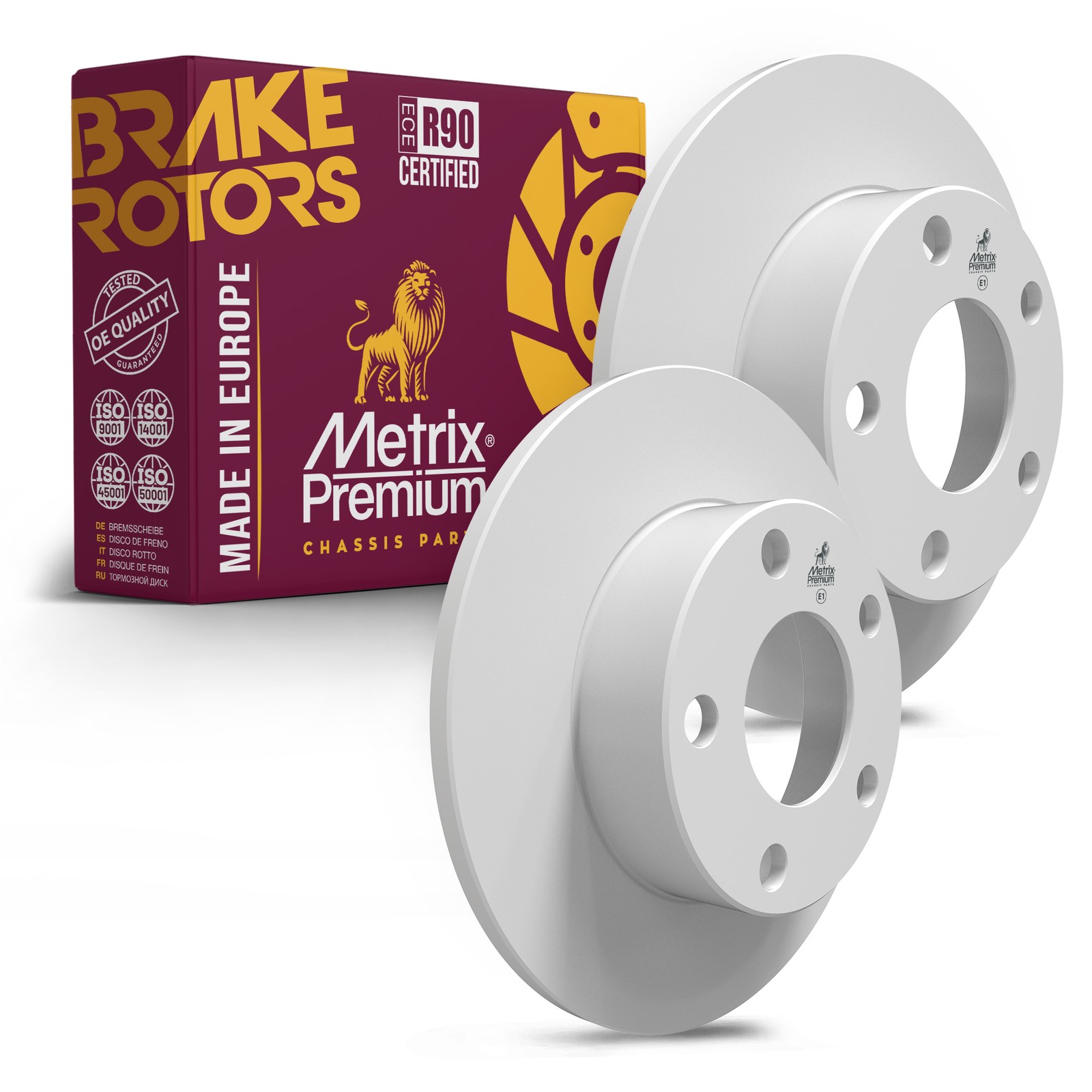Rear Disc Brake Rotor Set for 1999-2005 Volkswagen Passat Audi A4 Quattro 9.63″