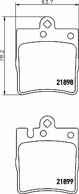 TEXTAR Rear Axle BRAKE DISCS + PADS for MERCEDES Estate C240 4matic 2002-2007