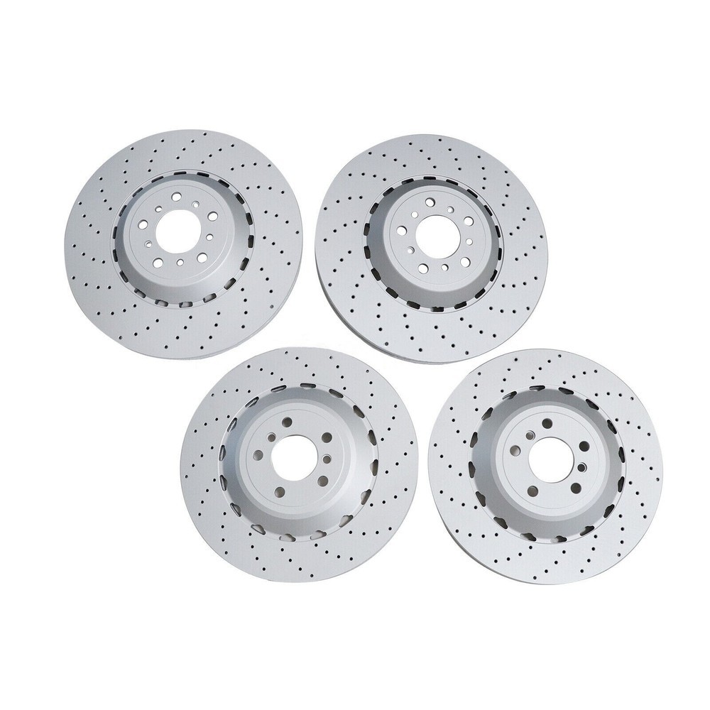 New For BMW F06 F10 F12 M5 M6 Front & Rear Vented & Drilled Disc Brake Rotors US