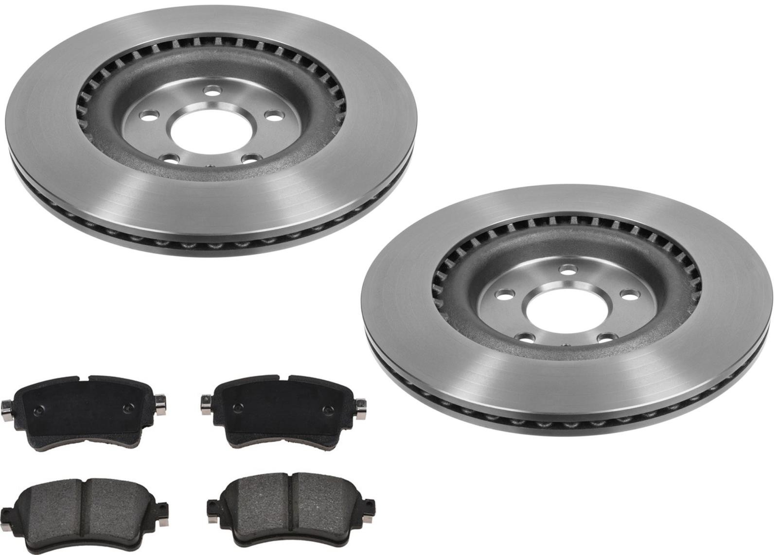 High Carbon Rear Vented Disc Brake Rotors Pads Fits Audi A6 all-road 2020-2021